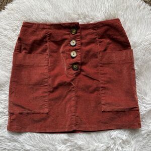 BDG Mini Skirt Button Front Womens Size Small